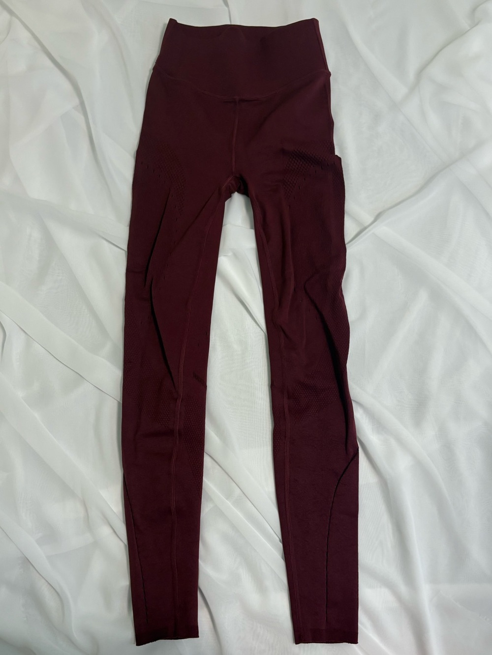 Fabletics Burgundy Seamless High-Rise Leggings